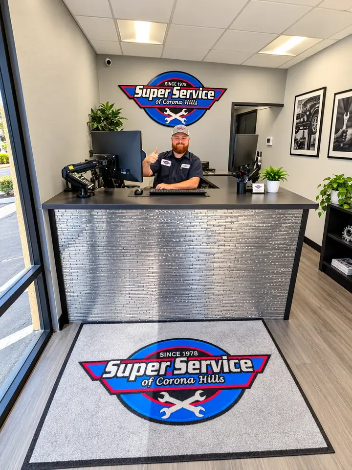Service advisor at the Super Service of Corona Hills front counter